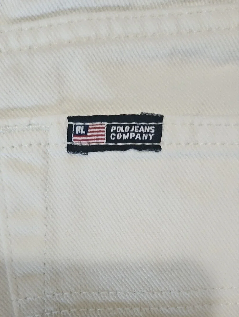 Ralph Lauren Polo Jeans White Denim Shorts Sz 10 - Casual Mid-Rise Summer Staple